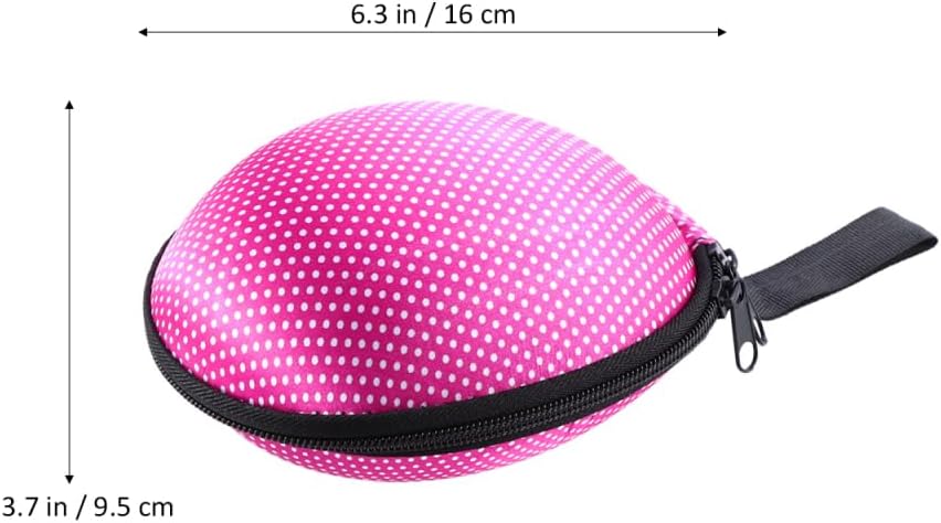 Ciieeo Silicone Invisible Bra Storage Case Small Zippered Travel Bag for Women Lingerie Organizer Pouch Underwear Storage Box and Toiletry Accessory Holder with Hand Strap Printed Fabric