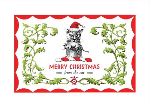 From the Cat Winter Holiday Card, 5 X 7, Set of 6