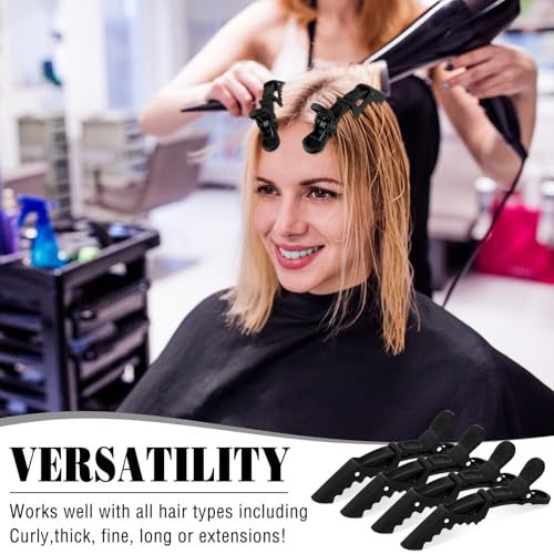Havawish 12 Pzas Pinzas de Cocodrilo para Cabello Negro miniatura 5