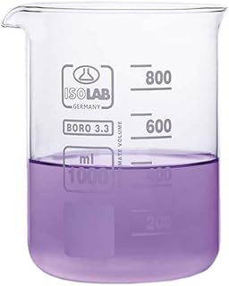 ISOLAB 025.01.250 Beaker Low Form Glass 250 ml (10 Pieces)