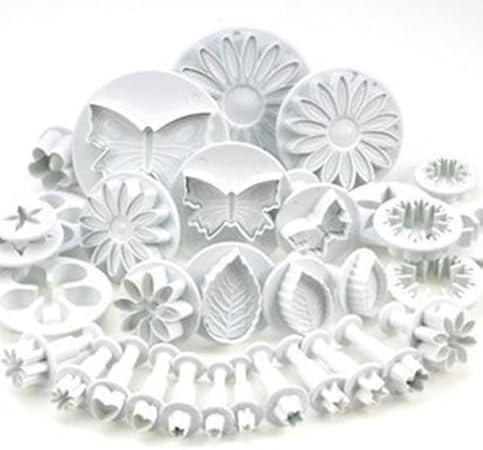 Ensemble De 33 Ustensiles Pour Decoration De Gateau Emporte Pieces Avec Poussoirs Tampons Fleurs Feuilles Et Diverses Formes Par Dikit Tm Amazon Fr Cuisine Maison