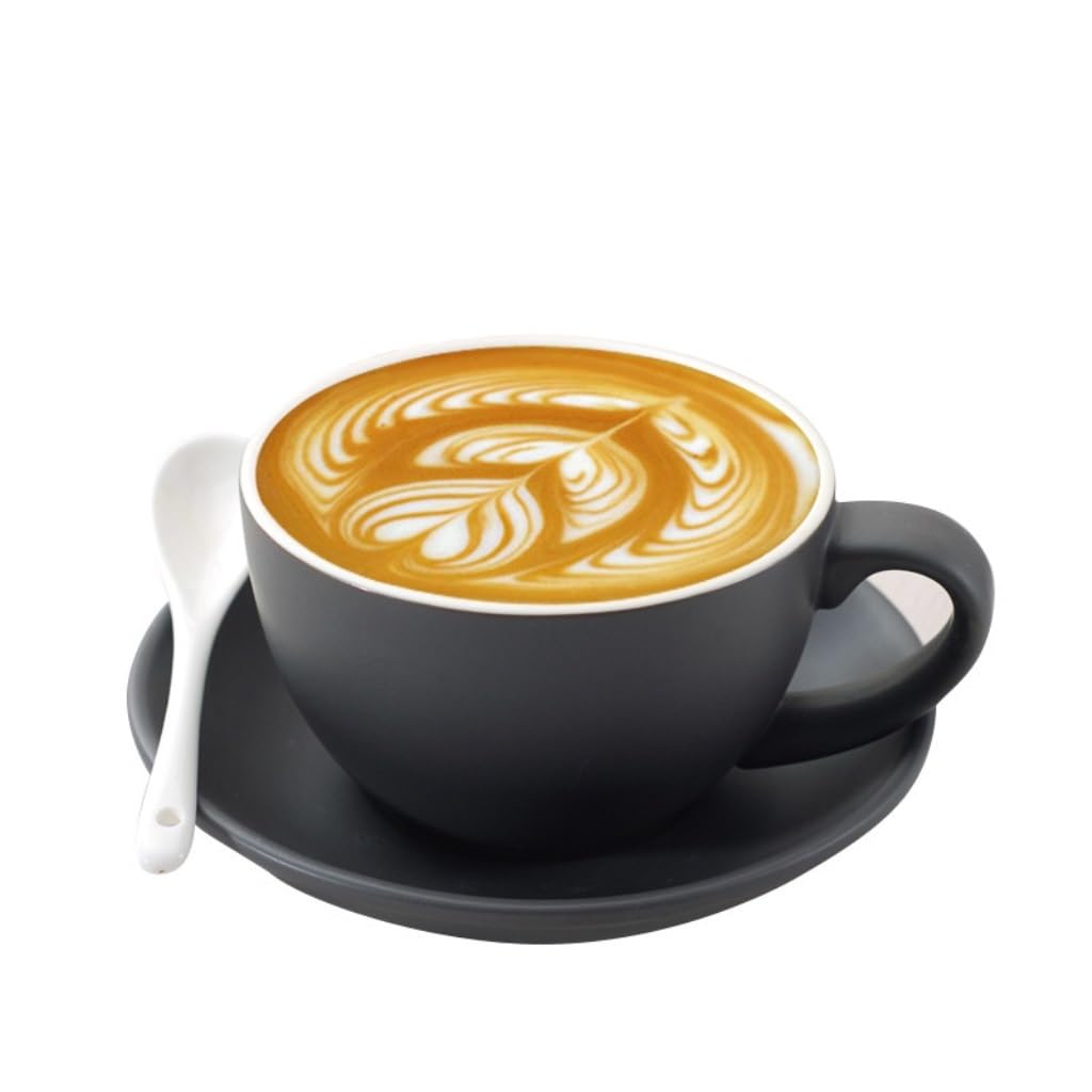 Herbata herbaty, Duża pojemność 300 ml, filiżanka Latte, podwieczorek(5)