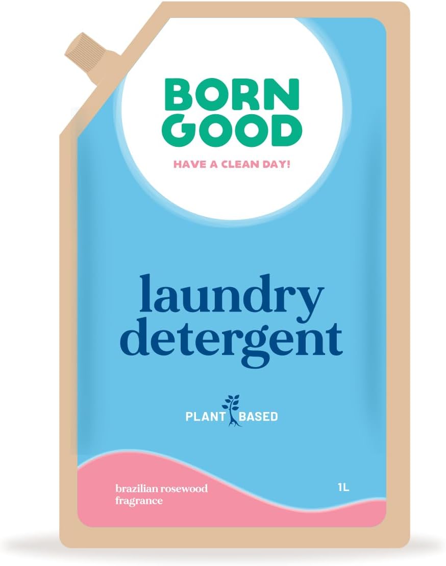 Natural Laundry Liquid Detergent | 1000ml | Brazilian Rosewood Fragrance | Plant-Based, Non-Toxic, Eco-Friendly, Organic | Tough on Stains & Odour, Gentle on Skin & Fabrics Baby-Safe