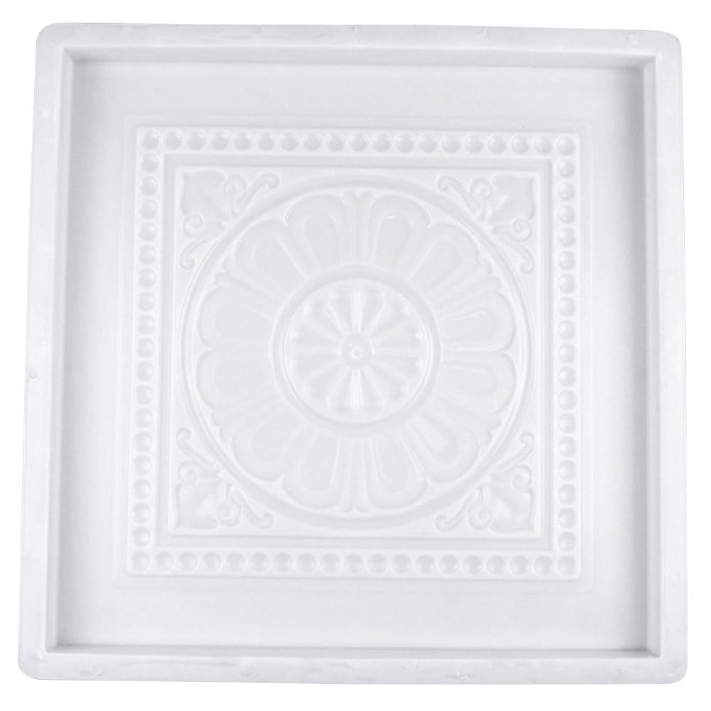 Reusable Concrete Paver Mold 17.32X17.32X1.37In Antique Colored Brick Pavement Mold for Garden Path Walkway Driveway DIY Outdoor Use