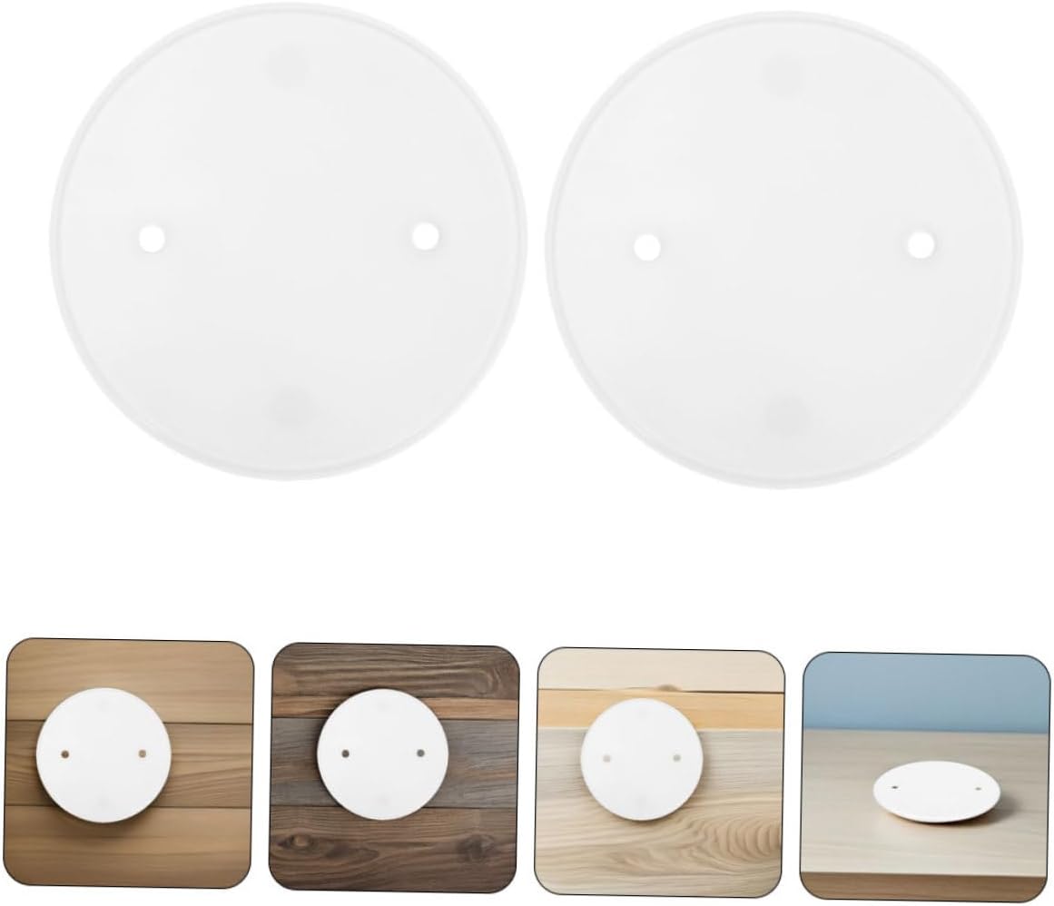 Blank Cover Wall Plate，12pcs Ceiling for Raised Ring Box Round for Oversize Openings Drywall Plaster Imperfections
