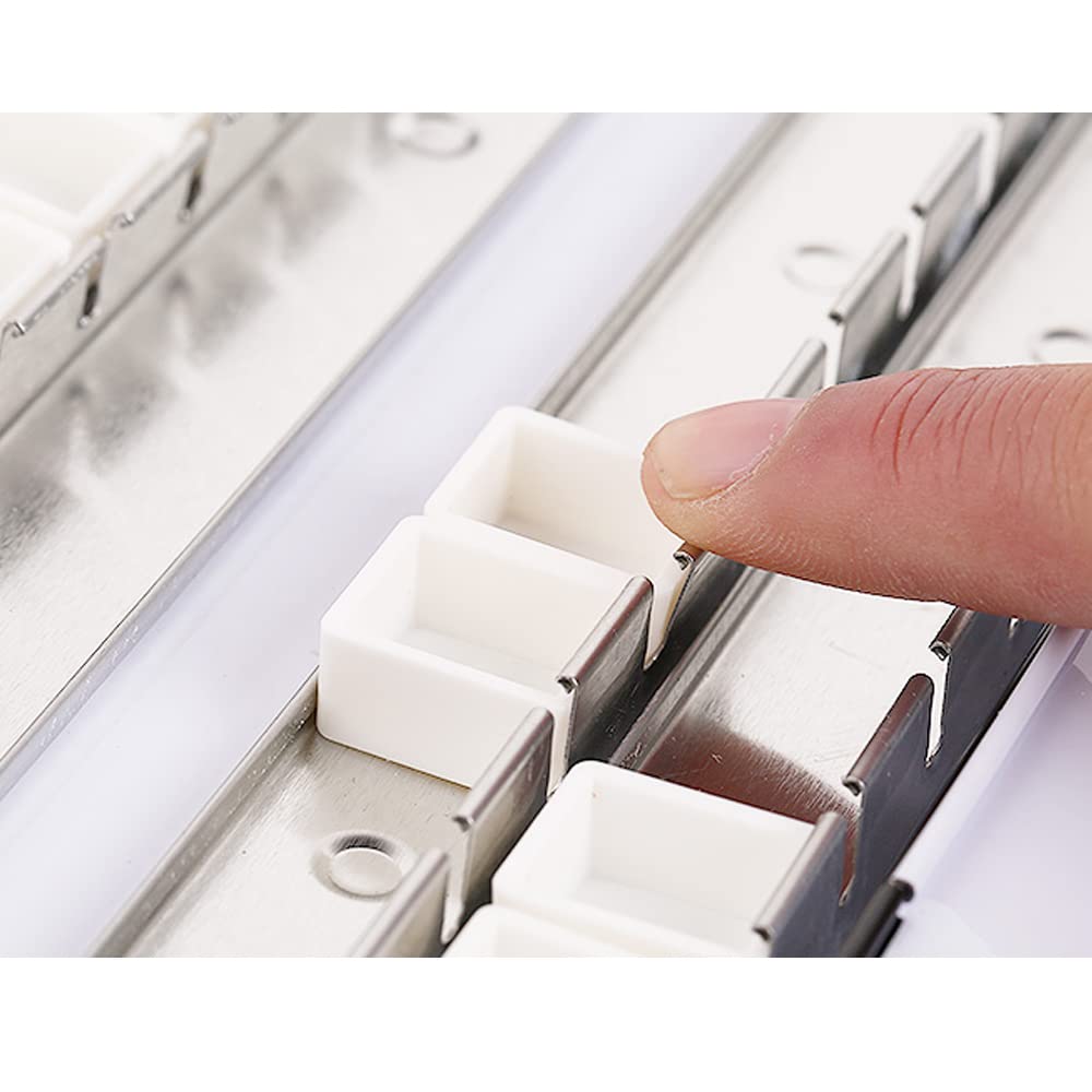 Jinberry Lata de acuarela de metal con paleta de mezcla plegable, paleta de acuarela vacía multifuncional con 26 bandejas de pintura para pintura al aire Plein, acuarela, óleo y pintura acrílica