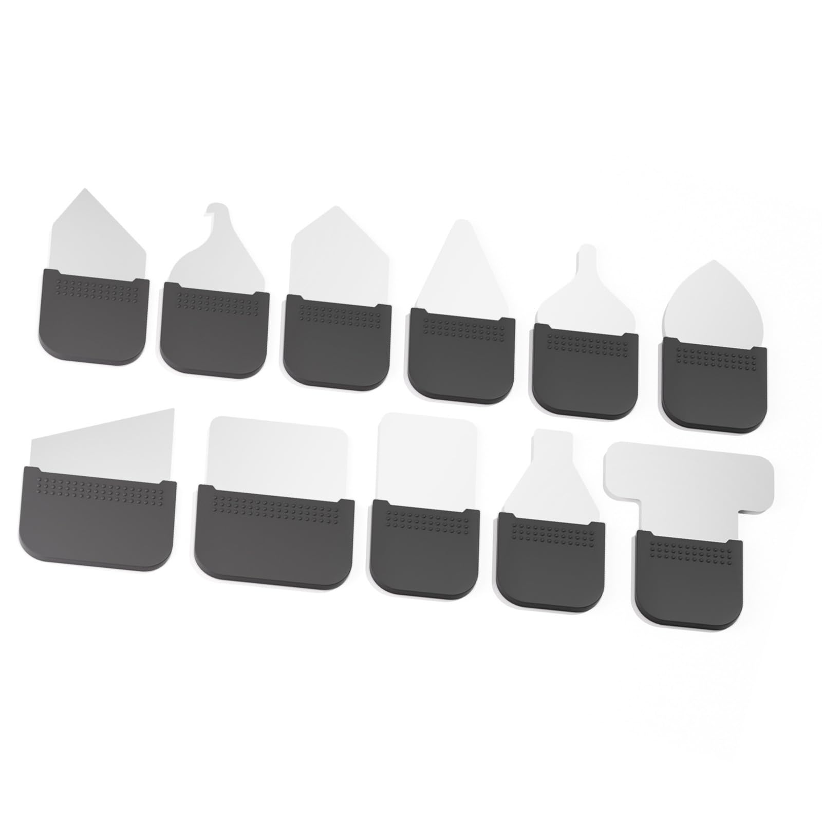 Multipurpose 0.5Mm Thick 12 in 1 Electronics Opening Set Ideal for Tablet Phone Laptop Mobile Device Technicians Case Removal Mobile Disassembly Equipment