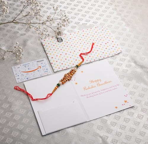 Image of Amazon Pay Gift Card - Happy Rakshabandhan Greeting Card by Alicia Souza + Free Rakhi Inside