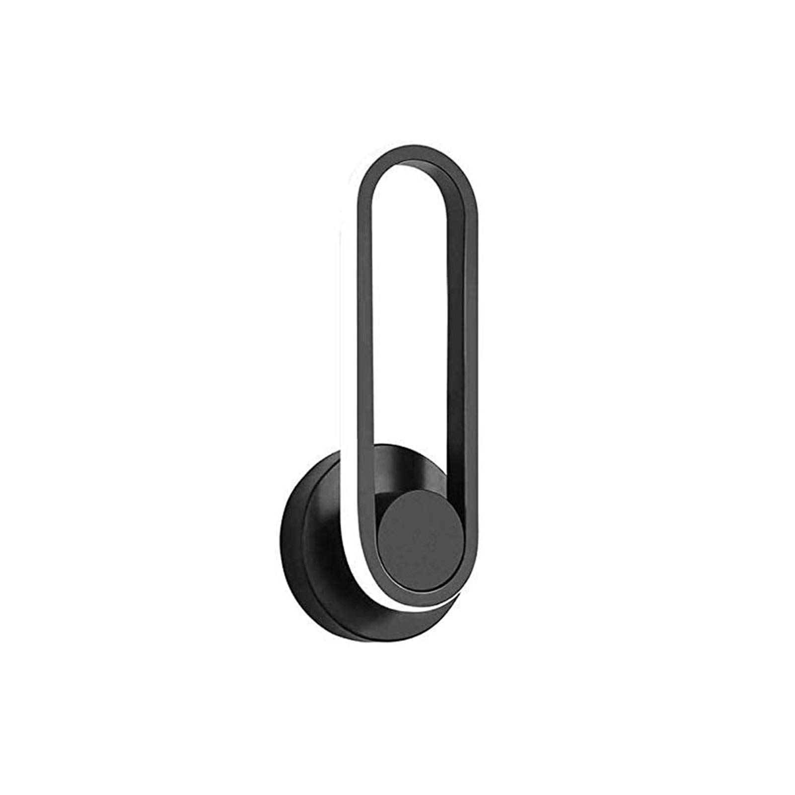Lámpara de lectura LED para dormitorio y porche con aplique exterior de hierro negro