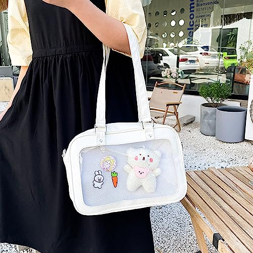 Image of TTCAYU Ita Bag Crossbody kawaii Pin Display Bag with Insert Ita Messenger Bags Japanese Handbag Shoulder JK Purse for Girl