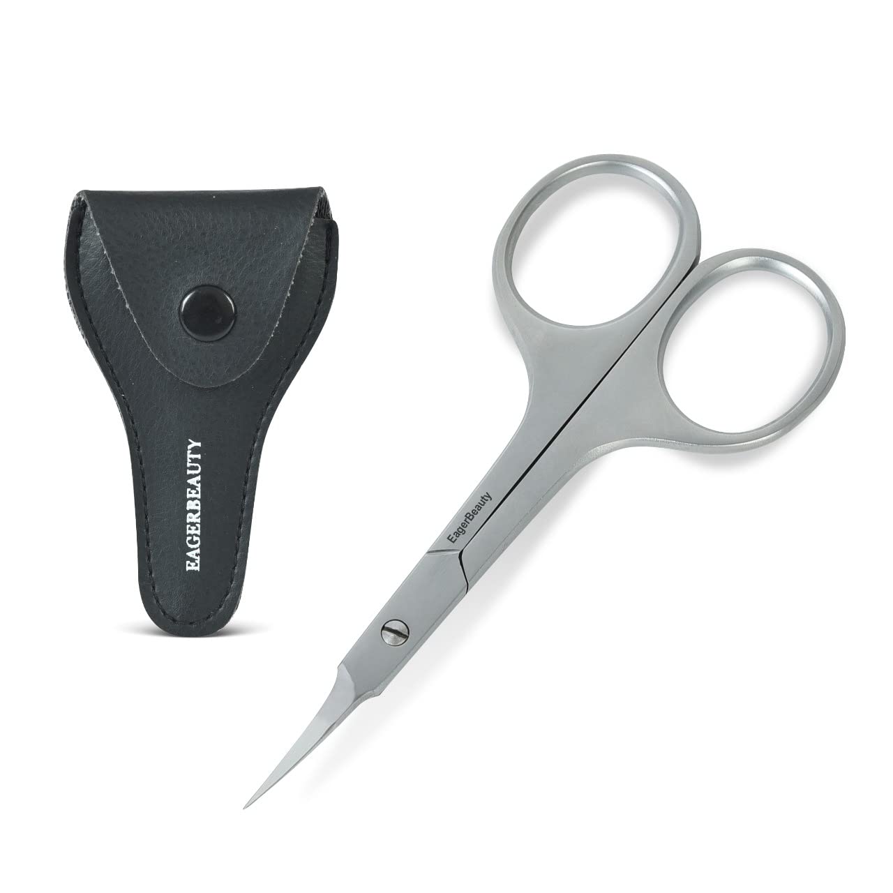 EAGERBEAUTY Multipurpose Premium Manicure Scissors Professional Grade Stainless Steel Cuticle Pedicure Beauty Grooming Scissors for Nail, Eyebrow,