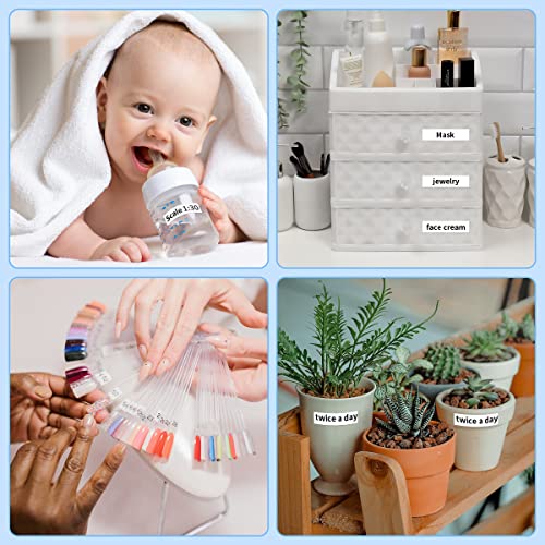 Vixic Label Maker D1600 - Smart Mini Label Printer Machine Bluetooth Wireless Portable Labeling Printer, Compatible With Ios & Android For Home, School, Office Use, Usb Rechargeable，Black #TOP5