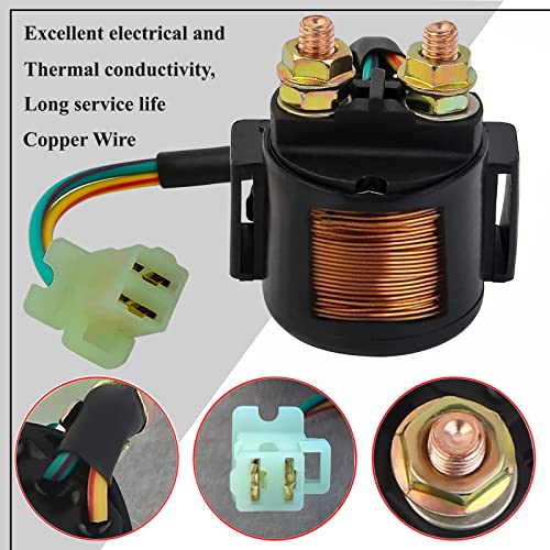 Glenparts Starter Solenoid Relay Replacement For Yamaha Big Bear 350 Yfm350 Yfm Bigbear 1987 1988 1989 1990 1991 1992 1993 1994 1995 1996 1997 1998 1999 #TOP1