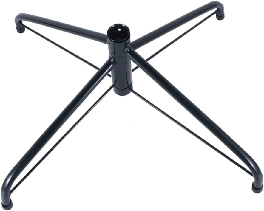 Ciieeo 45cm Artificial Tree Stand Iron Bracket Sturdy Metal Christmas Tree Base for Mini Portable Folding