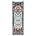 Meyda 73276 Tiffany/Mica Window from Versaille Collection Lt Blue Br(Cro) Pr Finish, 11.00 inches
