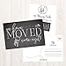 Hadley Designs Set of 50 We've Moved Postcards, Change of New Address Moving Announcements, House Warming Gifts, We Have Just Moved Note Cards, Pack of Real Estate Home Postcard Announcement