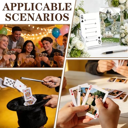 Naipes personalizados de póker con foto y texto miniatura 6