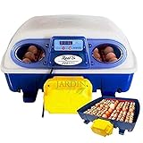 Posee un sistema de volteo automático de 45º de giro, el cual se realiza muy lentamente de un lado hacia otro. Este volteo es necesario para que el embrión no se quede adherido a la membrana de la cáscara, evitando con ello bajas.