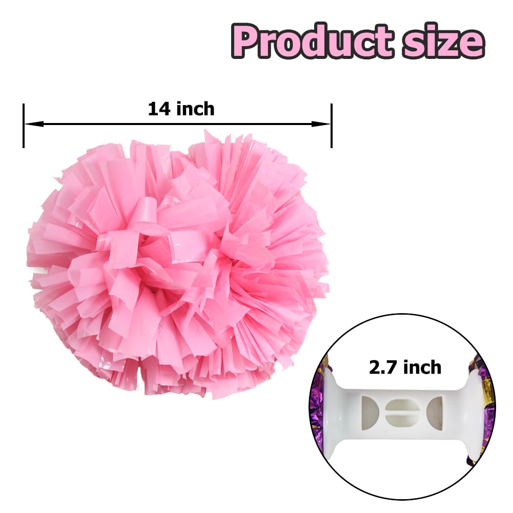 Amazon.co.jp: Hooshing ピンクポンポン 6個 チアリーディング