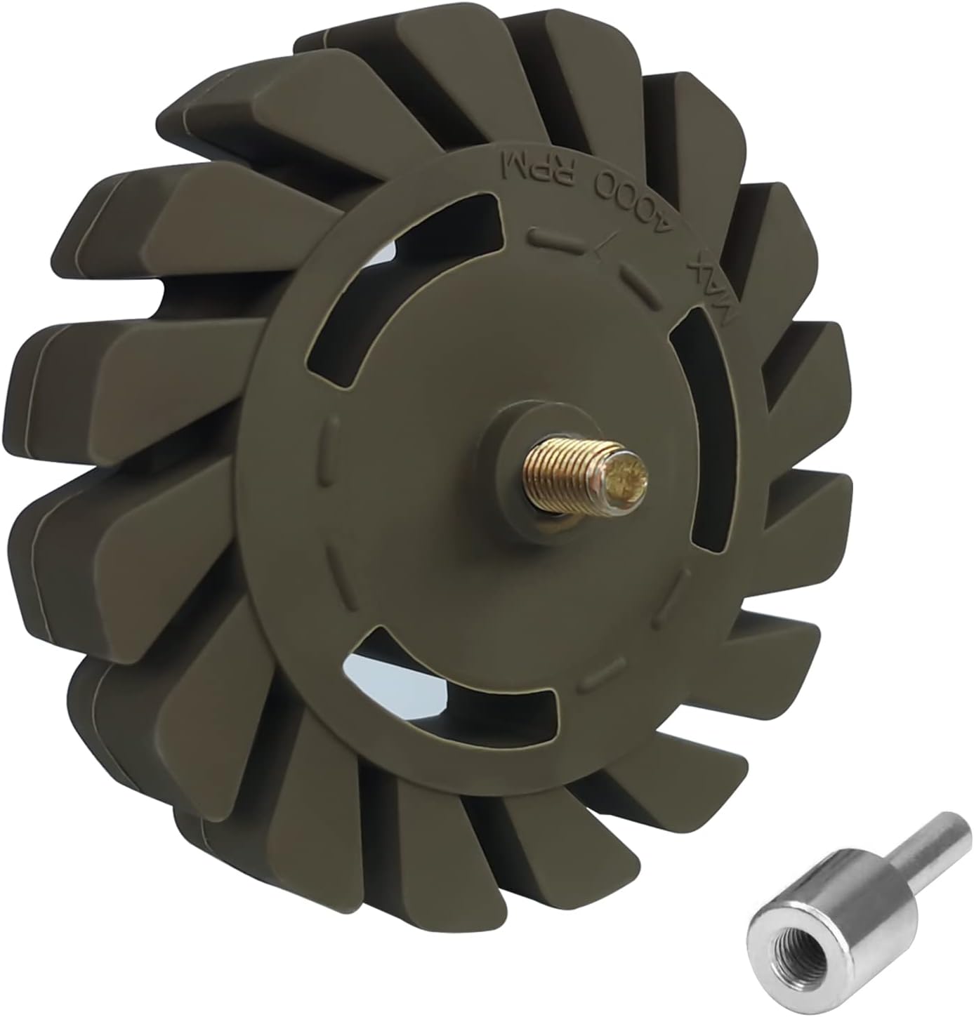 TUCANA Green Gear Design Rubber Eraser Wheel, Decal and Adhesive