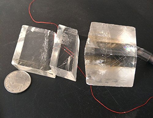 Aitelei 1Ib Natural White Calcite Crystal Optical Calcite Iceland Spar Mineral Healing Raw Stones Rough Rock Crystals For Tumbling,Cabbing #TOP1