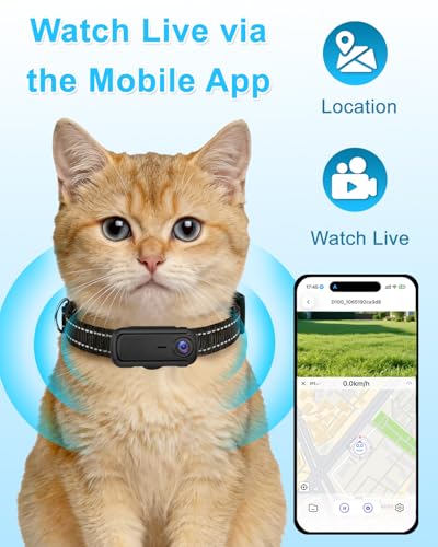 Cat Camera Collar with Phone APP & 1080P HD Video Record,XS-Size Pet POV Cam for Cats & Small Dogs,Mini Small Sports Video Cameras for Pets(Included 8GB SD Card),Pet Supplies Gift for Pet Owners - Image 4