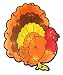 Impact 16.5" Lighted Thanksgiving Turkey Window Silhouette Decoration
