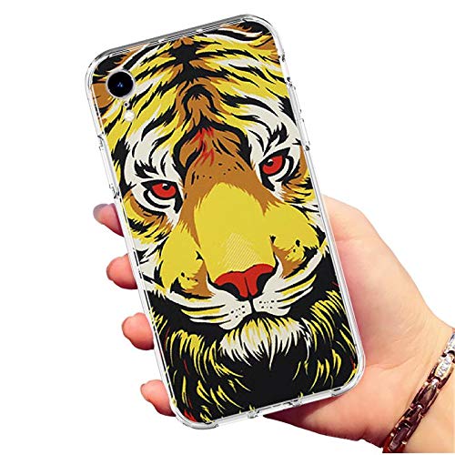 Sefd Golden Cartoon Tiger Clear Pattern Printed Design Flexible