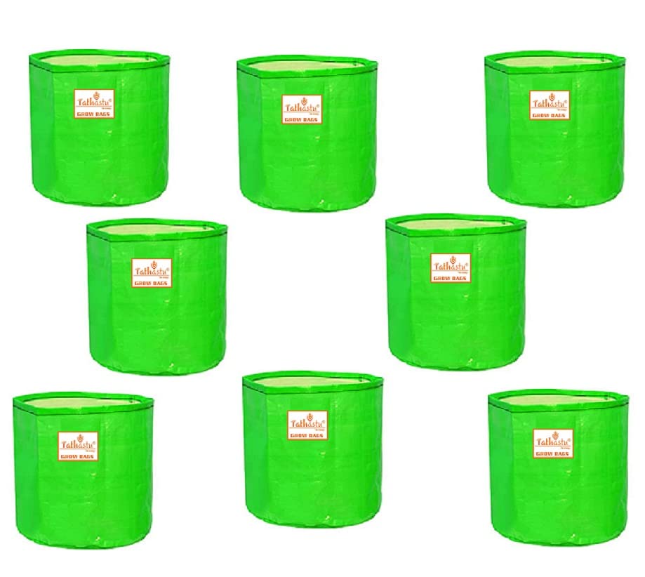Image of Tathastu The Purity Organics Terrace Home & Kitchen Gardening HDPE Circular 100% UV Treated Grow Bags (Plant Bags), Thick & Durable for Vegetable Fruits and Flower Plants (15 X 18, 8)