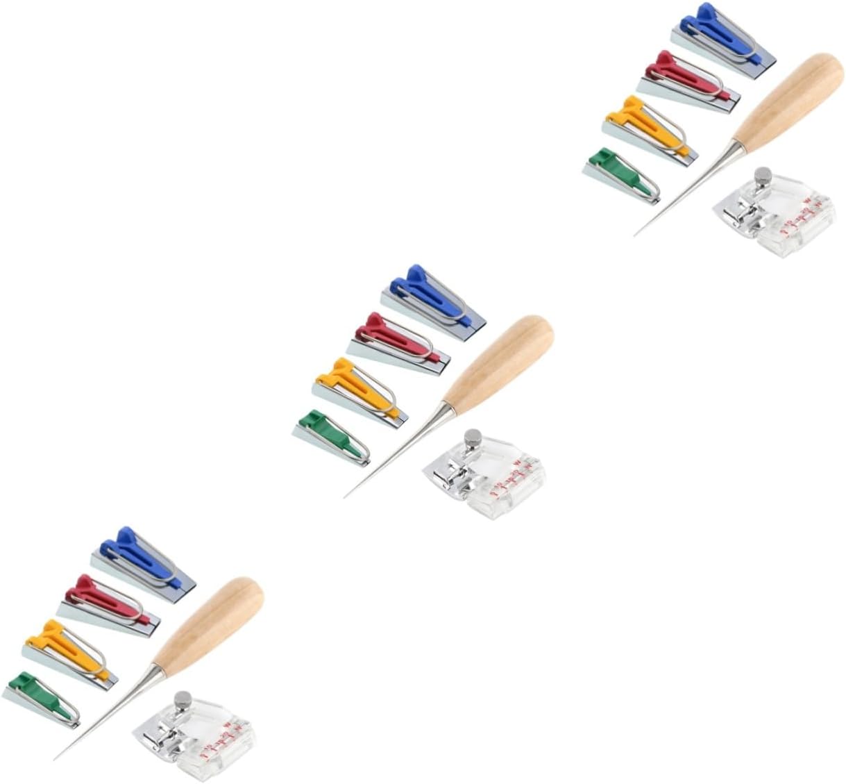 SHINEOFI 18pcs Bias Tape Maker Sewing Machine Tool Bias Tape Maker for Scissors Sewing for Binding