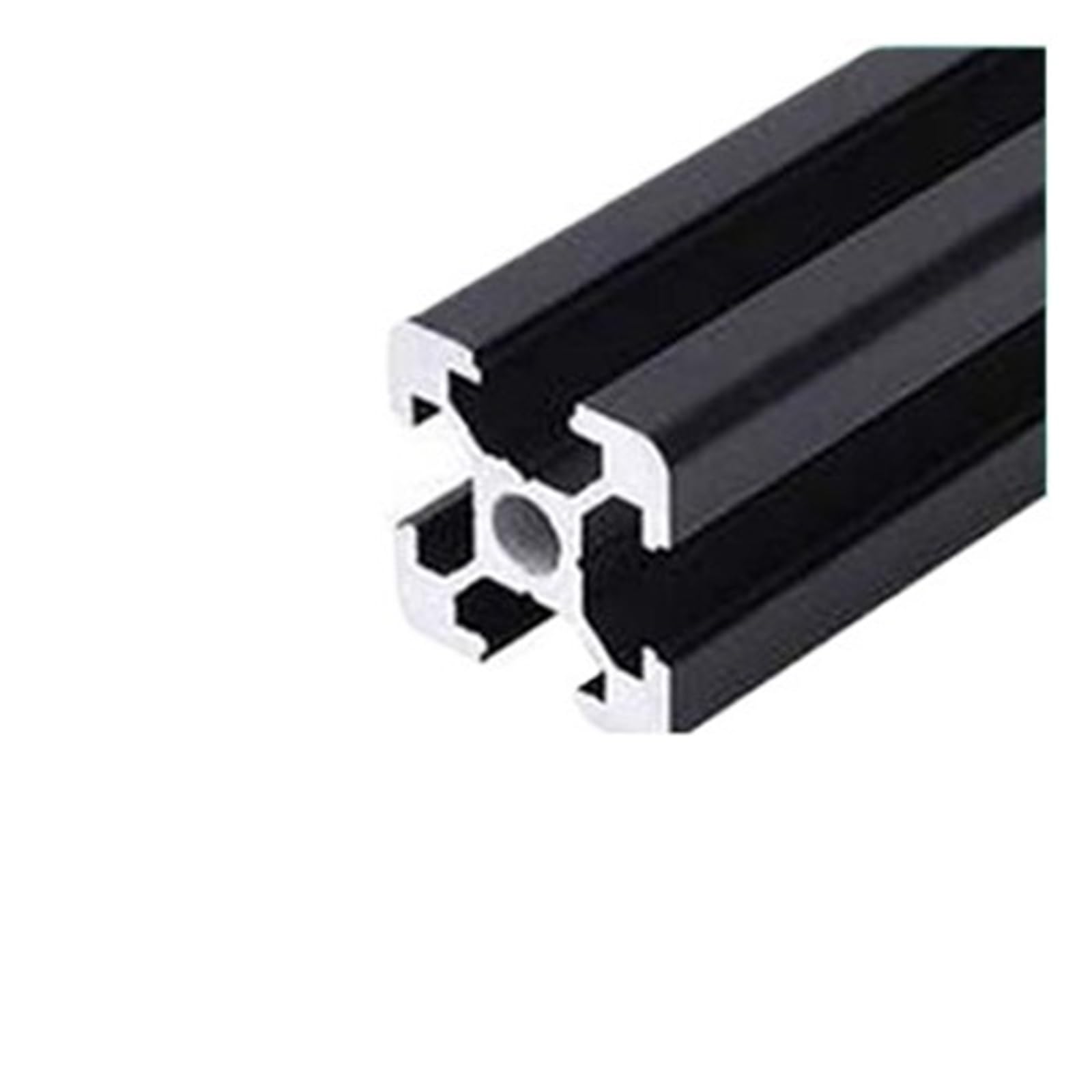 Guidage linéaire 2020 alu noir 500mm profilé extrudé rainure 6 - 3