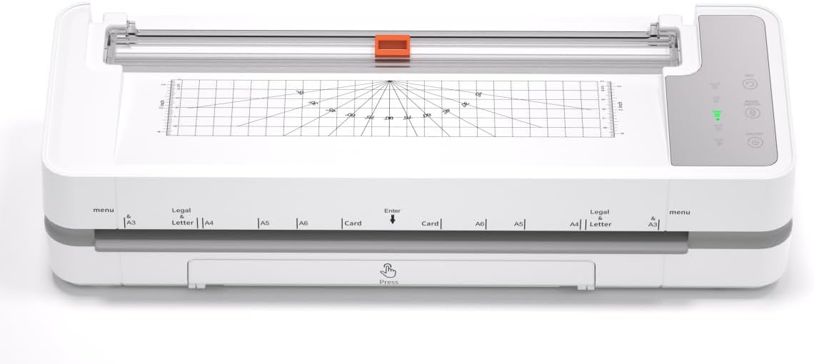 Laminator Machine,3-10 Mil Thickness Laminating Machine,Includes 30 Sheets for Office,School