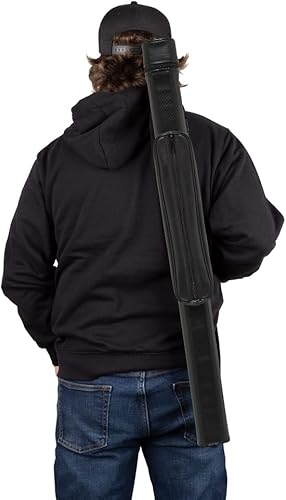 Miniatura 5 de Action ACNP11 - Estuche rectangular de vinilo duro para taco de billar, 1 x 1, estuche para taco de billar, color negro