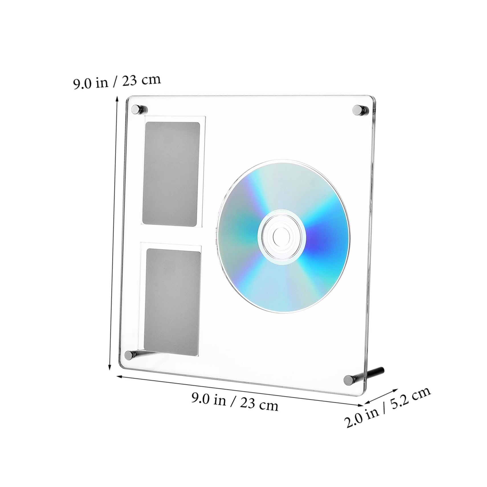 ABOOFAN Acrylic Cd Display Stand Rack for Photocard Holder Versatile Frame for Tabletop Use Easy Loading Protective Design for Bedrooms and Offices