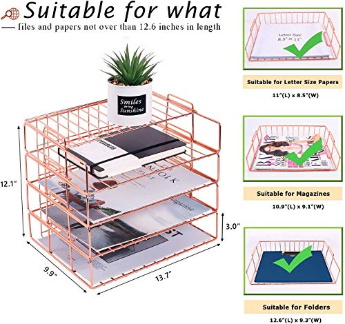 Simmer Stone - Vassoio impilabile per lettere a 4