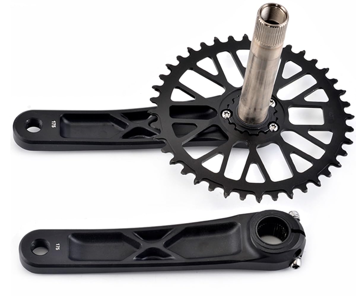 Bicicleta De Montaña Integrado Hueco Platos Y Bielas 175mm MTB Aleación De Aluminio Brazo De Biela 32/34/36/38/40/42/44/46/48T Ancho Estrecho Plato Bielas
