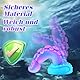 18 cm Anfänger kleines Monster-Tentakel-Dildo mit Saugfuß, Silikon Fantasie-Drachen-Analplug, realistischer Oktopus-Penis konischer Alien-Dildo, lila-blaues G-Punkt-Spielzeug für Männer und Frauen