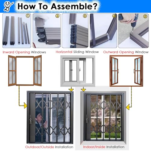 Protector de puerta de seguridad plegable para ventana deslizante, barrera de seguridad para niños y mascotas para el hogar, loft, cobertizo, bloqueable, protección duradera, fácil de instalar, diseño