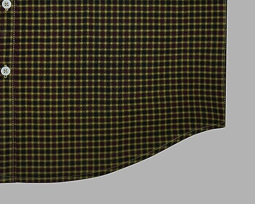 Image of GHPC Cottswool Winter Wear Woolen Gun Club Checks Full Sleeves Regular Fit Formal Shirt for Men