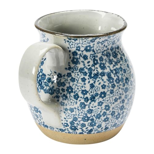 Creative Co-Op DF4987 Hand-Painted Country-Style Stoneware Floral Print Pitcher thumb #7