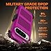 for Google Pixel 9 Pro XL Case with Belt Clip Holster & Kickstand | Military Grade Drop Tested Shockproof | Heavy Duty Rugged Cover | 2X Screen Protectors | Defender Bumper Protective Case (Burgundy)