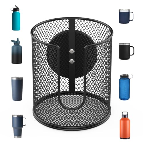 Magnetic Cup Holder, Fully Covered Anti-Fall Magnetic Drink Holder, Cup Caddy, N38 Super Magnet Cup Holder for Tractor Mower School Bus on Ferrous Metal Surface, 3.54