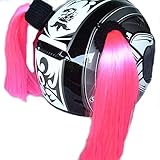 Pigtails for Helmets All Colors Works on Matte Helmets Too Pink