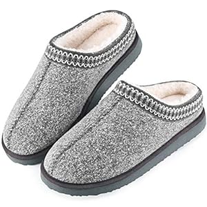House Bedroom Slippers for Women Indoor and Outdoor with Fuzzy Lining Memory Foam