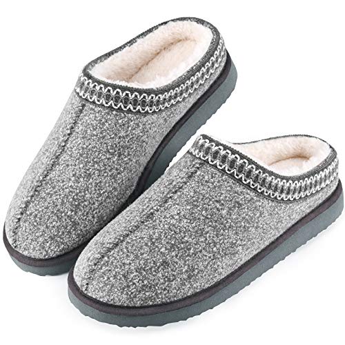 House Bedroom Slippers for Women Indoor and Outdoor with Fuzzy Lining Memory Foam