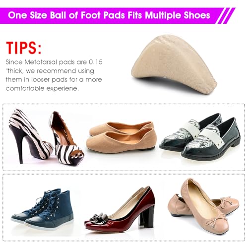 4 pares de acolchados para zapatos, relleno de talón y almohadilla para dedos miniatura 3
