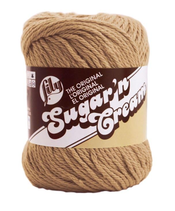 Image of Lily Sugar'n Cream Cotton Yarn Bundle with Bella's Crafts Markers (2, Jute)