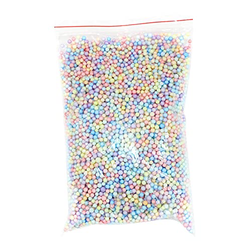 Vaguelly Confezione da 2 palline in schiuma di polistirolo, perline colorate in microschiuma, per progetti fai da te, decorazioni per feste in casa