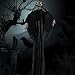 Halloween Ghost Decorations Animated Props Hanging Skeleton Flying Ghost Decor with Glowing Red Eyes for Yard Outdoor Indoor Party (Black, 1 PCS)