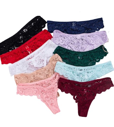 Bold Nazar.Com Presents 2 Pcs. Pack of Lace Thong Panties-picture-21
